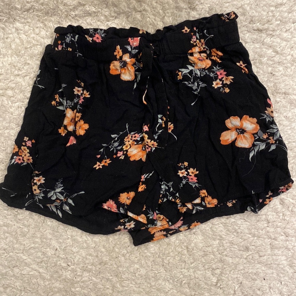 Black skirt with flowers from H&M
